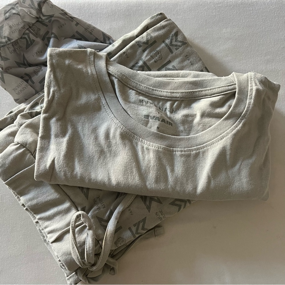 Maison Kitsune x Eva Air Monogram Pajamas